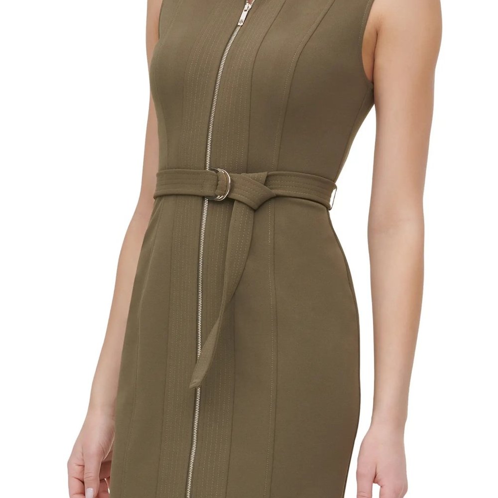 Tommy Hilfiger Band Collar Waist Tie Shealth Dresss